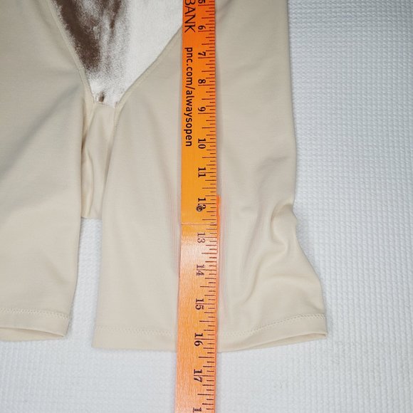 Maidenform Shapewear Shorts High Waist Small Cream Body Slimming Tight Flexees - Picture 5 of 11